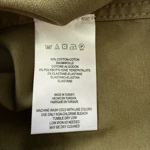 Free People mini skirt stretchy military green boho 4 - Picture 8 of 8